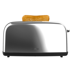 Grille-pain Cecotec Toastin' Time 850 à fentes longues - 850 W - Fente large jusqu'à 3,8 cm - 7 niveaux de brunissage - Système