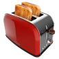 Grille-pain double fente Cecotec Toastin' Time 850 - Puissance 850 W - Fente large jusqu'à 3,8 cm - Acier inoxydable - Arrêt