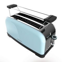 Grille-pain Cecotec Toastin' Time 1500 à double fente - 1500 W - Capacité 4 tranches - Fentes larges - Ramasse-miettes - 7