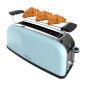 Grille-pain Cecotec Toastin' Time 850 à fente longue - 850 W - Fente large - Chauffe-pain - Centrage automatique