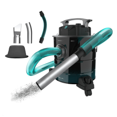 Aspirateur à cendres et granulés Cecotec Conga Ash 5000 - Puissance 1200 W - Capacité 20 L - Aspiration 18 kPa - Roues et