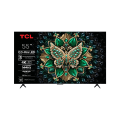 Téléviseur intelligent TCL 55C6K MiniLED UltraHD 4K 55 pouces - Google TV - 144 Hz - Son Onkyo - Dolby Vision IQ - Dolby Atmos