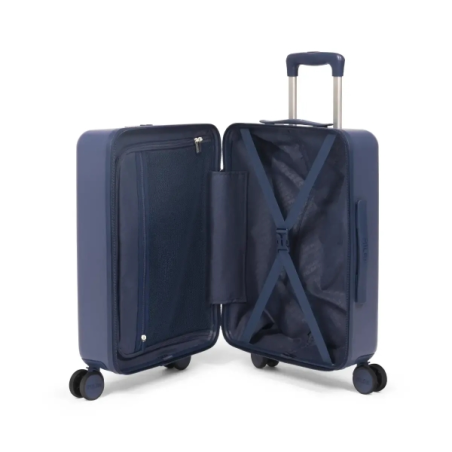 Valise cabine rigide Milan Collection 430 - 4 doubles roues pivotantes à 360° - Serrure à combinaison à 3 chiffres - Ouverture