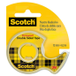Ruban adhésif double face Scotch en distributeur 12 mm x 6,3 m - Adhésif permanent - Usages multiples - Distributeur pratique