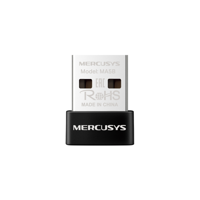 Adaptateur Bluetooth 5.4 USB Nano Mercusys MA5B - Jusqu'à 7 connexions simultanées - Noir