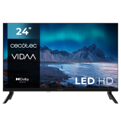 Téléviseur intelligent LED Cecotec série A5 ALH50024 24" avec résolution HD - Système audio Dolby - Système d'exploitation