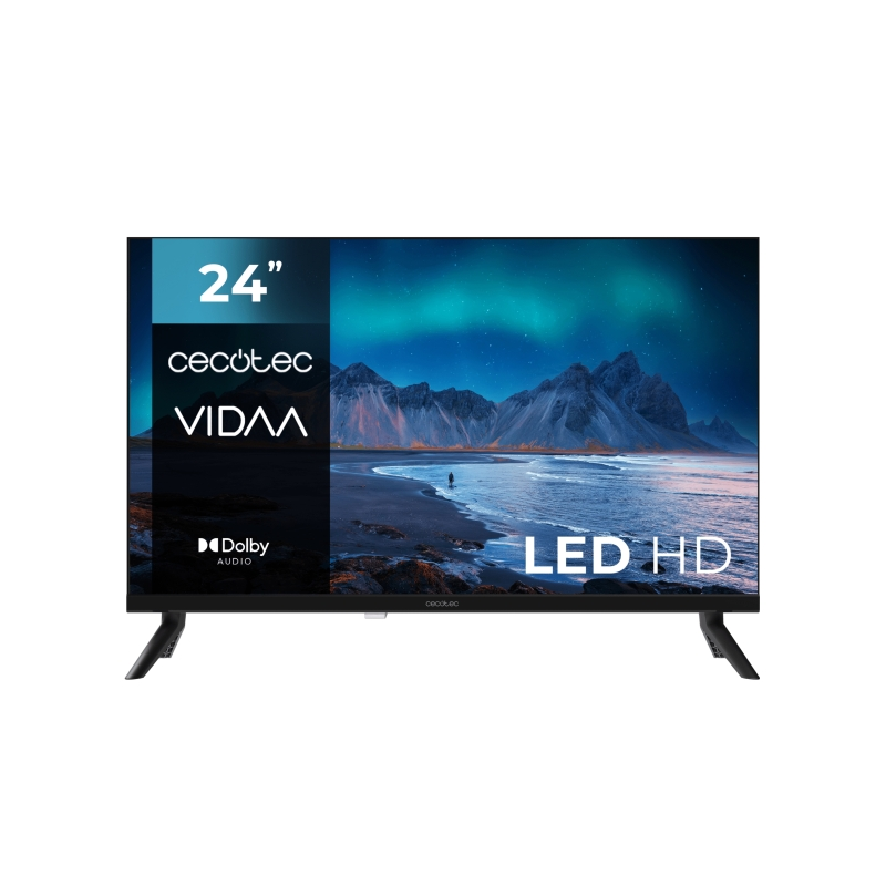 Téléviseur intelligent LED Cecotec série A5 ALH50024 24" avec résolution HD - Système audio Dolby - Système d'exploitation