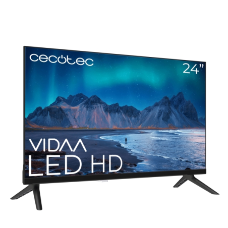 Téléviseur intelligent LED Cecotec série A5 ALH50024 24" avec résolution HD - Système audio Dolby - Système d'exploitation