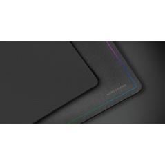 Tapis de souris extra large Mars Gaming MMP224 - Base antidérapante - Surface en nanotextile flexible - 880 x 330 x 3 mm - Noir