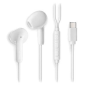 Écouteurs intra-auriculaires NGS CROSS GLIDE avec microphone - USB-C - Bouton multifonction - Couleur blanche
