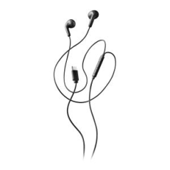 Écouteurs intra-auriculaires NGS CROSS GLIDE avec microphone - USB-C - Bouton multifonction - Couleur noire