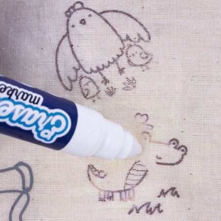 Set de tampons enfants thème marin Apli - Encre effaçable multicolore