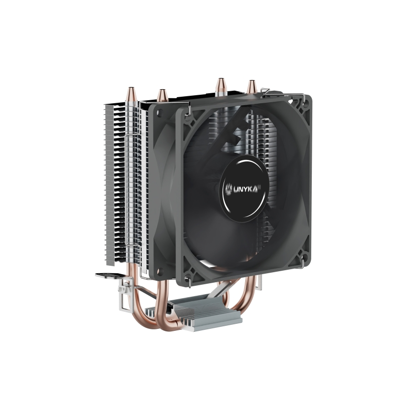 Refroidisseur CPU Unykach Unycool H20 - Multiprise universelle - Ventilateur 90 mm - Noir