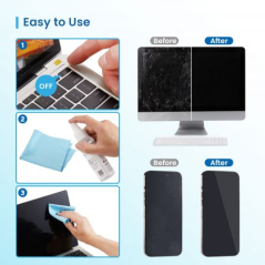 Kit de nettoyage d'écran Ewent 100 ml + chiffon en microfibre