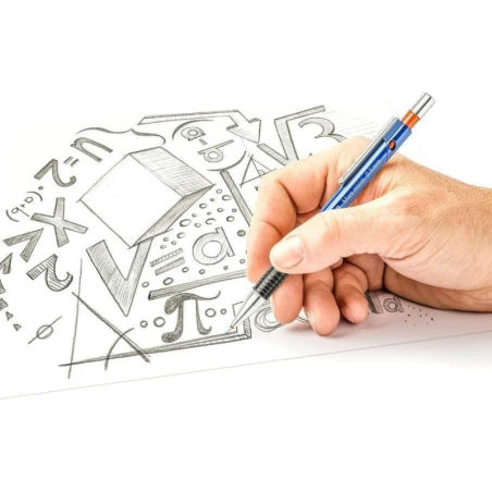 LOT de 10 Porte-mine Staedtler Mars Micro 775 0,9 mm - Mine rétractable en métal - Mine amortie - Zone de préhension en