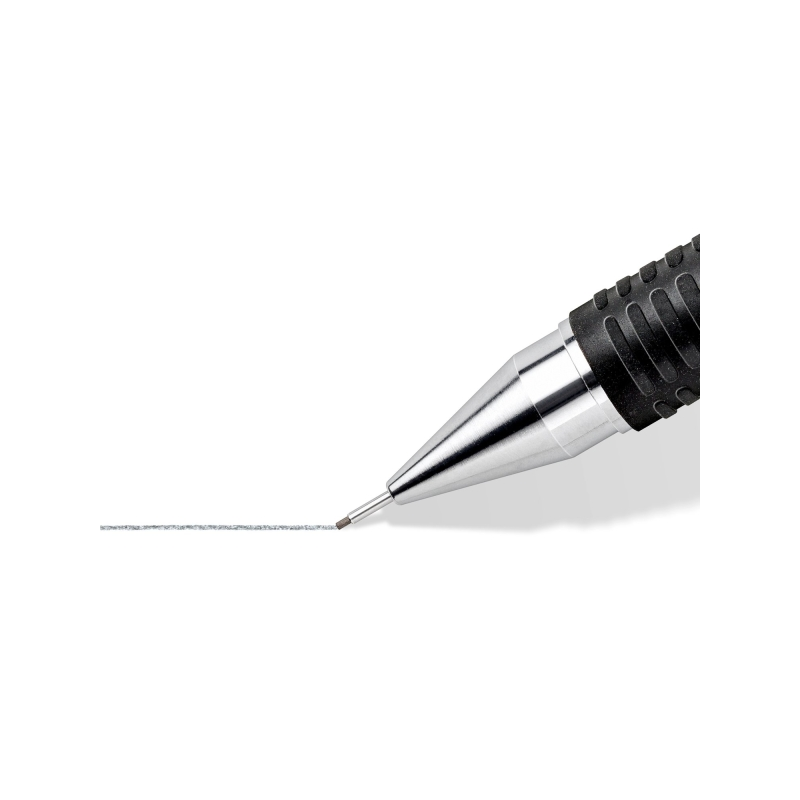 LOT de 10 Porte-mine Staedtler Mars Micro 775 0,5 mm - Mine rétractable en métal - Mine amortie - Zone de préhension en