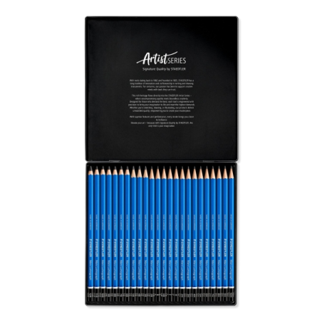 Coffret crayons couleur bleu STABILO