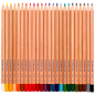 Coffret Staedtler Noris Natural de 24 crayons de couleur hexagonaux - Bois certifié FSC - Corps en bois naturel