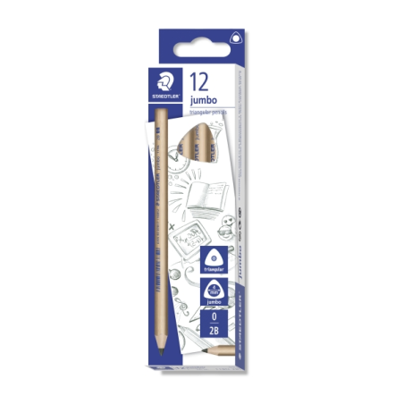crayons jumbo triangulaires Staedtler 12