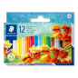 Staedtler Noris 241, paquet de 12 crayons tendres - 8 mm de diamètre - Résistants à la casse - Couleurs assorties