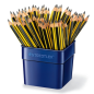 Cube de présentation Staedtler Noris 119 72 crayons HB2