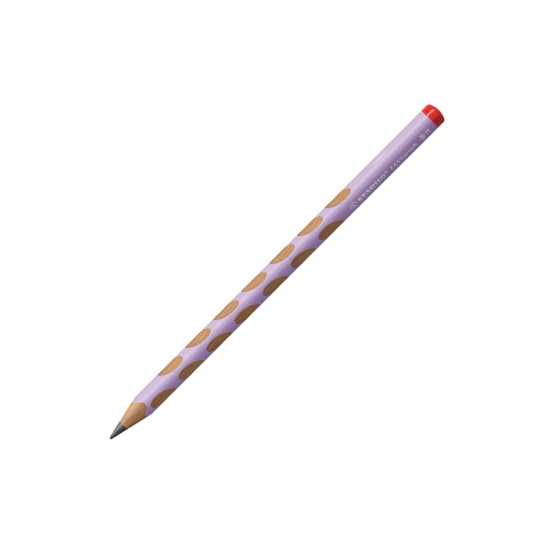 Crayons graphite HB Stabilo Easygraph droitier lilas pastel x12