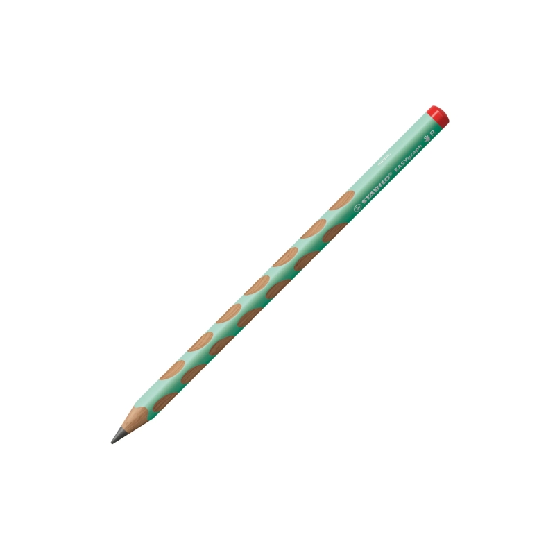 Crayon graphite HB Stabilo Easygraph droitier vert pastel x12