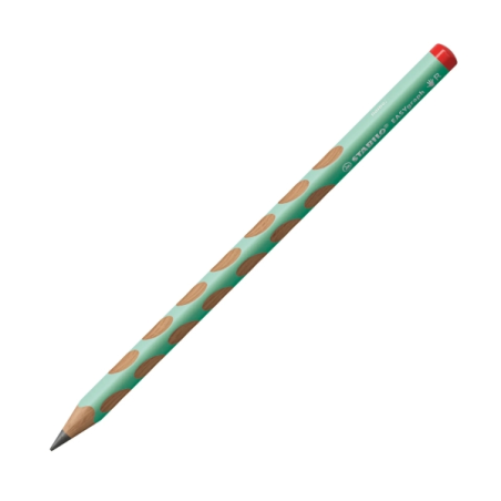crayon vert pastel pois rouges
