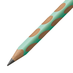 Crayon graphite HB Stabilo Easygraph droitier vert pastel x12