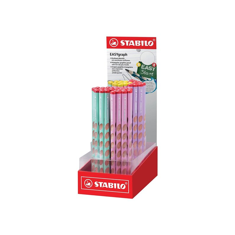 Coffret Stabilo Easygraph Pastel 60 crayons graphite HB