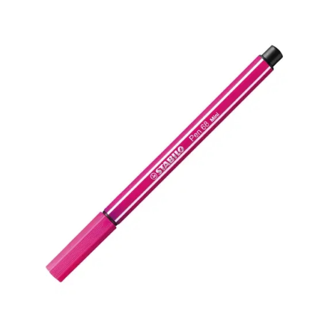 Pack de 68 mini feutres Stabilo Pen 68 Animal Vibes avec 8 marqueurs - Pointe fibre - Comprend 5 autocollants personnalisables