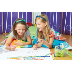 Lot de 24 stylos à pointe fine Stabilo Trio AZ - Largeur de trait : 0,7 mm - Encre lavable - Zone de préhension triangulaire