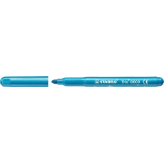 Pack Stabilo Trio Deco avec 8 marqueurs à pointe XL - Largeur de trait : 3 mm - Zone de préhension triangulaire - Couleurs