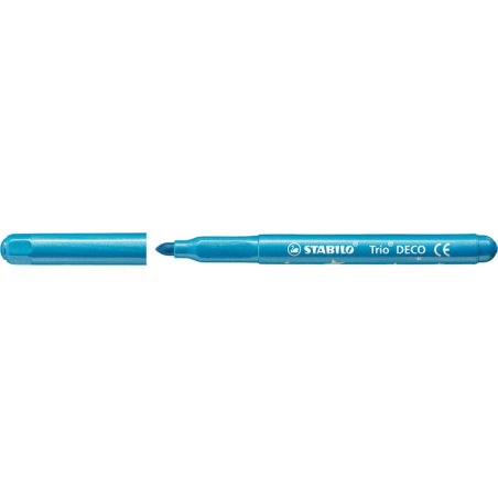 Pack Stabilo Trio Deco avec 8 marqueurs à pointe XL - Largeur de trait : 3 mm - Zone de préhension triangulaire - Couleurs
