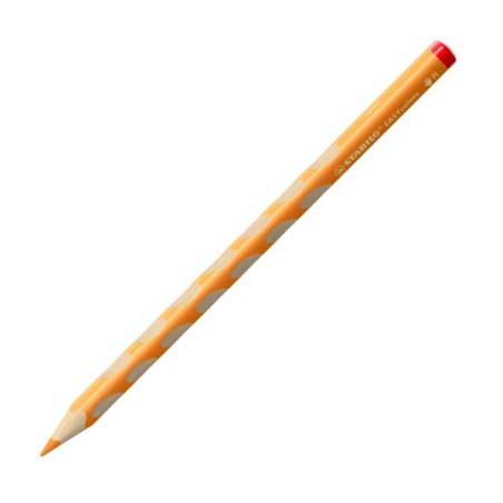 Coffret Stabilo Easycolors de 12 crayons de couleur ergonomiques + taille-crayon - Mine de 4,2 mm - Forme triangulaire - Pour