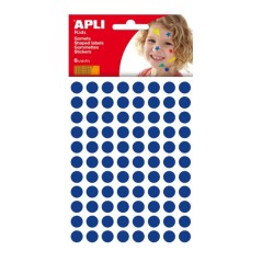✅ Apli Sachet de Gomets Ronds Ø 10,5mm - Adhésif Permanent - 528 Gomets - Développe la Psychomotricité et la en stock