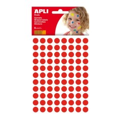✅ Apli Sachet de Gomets Ronds Ø 10,5mm - Adhésif Permanent - 528 Gomets - Développe la Psychomotricité et la en stock