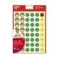 Apli Happy Face Gomets Bag - Adhésif amovible - 144 Gomets - 4 styles de visage - Favorise la motivation et l'expression