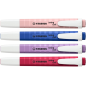 Lot de 4 feutres Stabilo Swing Cool Naturecolors Wildflower - Corps plat - Pointe biseautée - Largeur de trait de 1 à 4 mm