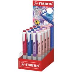 Stabilo Swing Cool Naturecolors Coffret de 16 feutres Fleurs Sauvages - Corps plat - Pointe biseautée - Largeur de trait de 1 à