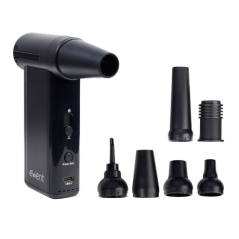 Pistolet à air comprimé Ewent - Aspirateur, pompe à vide et gonfleur - 8 vitesses - 130 000 tr/min - Batterie 5 000 mAh - Noir