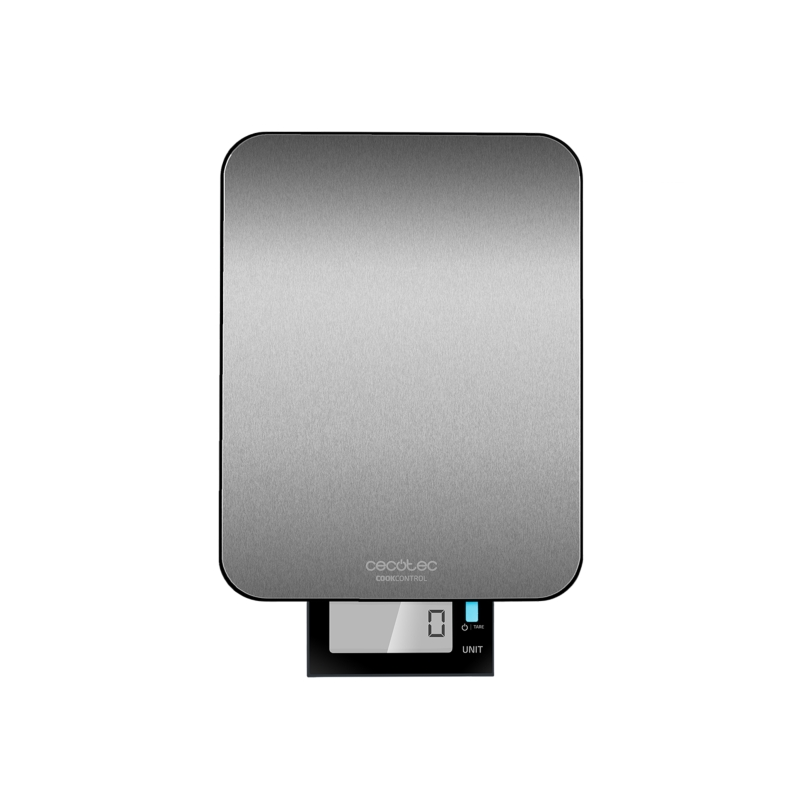 Balance de cuisine étanche Cecotec Cook Control 9000 - Capacité jusqu'à 10 kg - Précision de 1 g - Résistante à l'eau - Grand
