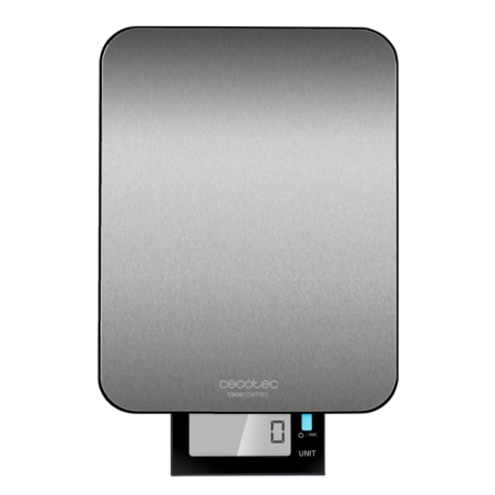 Balance de cuisine étanche Cecotec Cook Control 9000 - Capacité jusqu'à 10 kg - Précision de 1 g - Résistante à l'eau - Grand