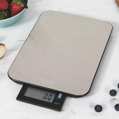 Balance de cuisine étanche Cecotec Cook Control 9000 - Capacité jusqu'à 10 kg - Précision de 1 g - Résistante à l'eau - Grand