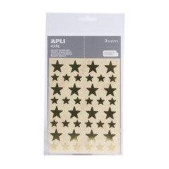 ✅ Apli Sachet de Gomets en Forme d'Étoile - Adhésif Permanent - Adhésif à Base d'Eau - Sans Solvant - Couleu en stock
