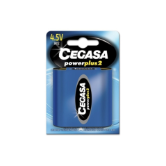 Cegasa Power Plus Lot de 2 piles 3R12 4,5 V - Pile saline pour appareils basse consommation