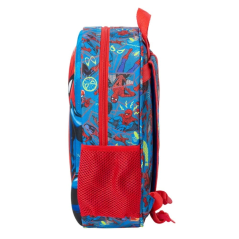 Sac à dos 3D Safta Spider-Man 8,64 L - Porte-bouteille - Porte-carte d'identité - Bretelles rembourrées - 27 x 33 x 10 cm