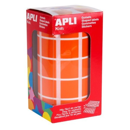 ✅ Apli Rouleau de Gomets Carrés - Adhésif Permanent - 1 770 Gomets - Facile à Séparer - Adhésif à Base d'E en stock