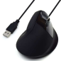 Souris USB verticale ergonomique Ewent 1800 dpi - 5 boutons - Pour droitiers - Câble de 1,23 m - Noir
