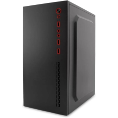 Boîtier tour MicroATX Coolbox PcCase MPC-45 - Tailles de disque prises en charge : 3,5 pouces et 2,5 pouces - USB-A 3.0, audio